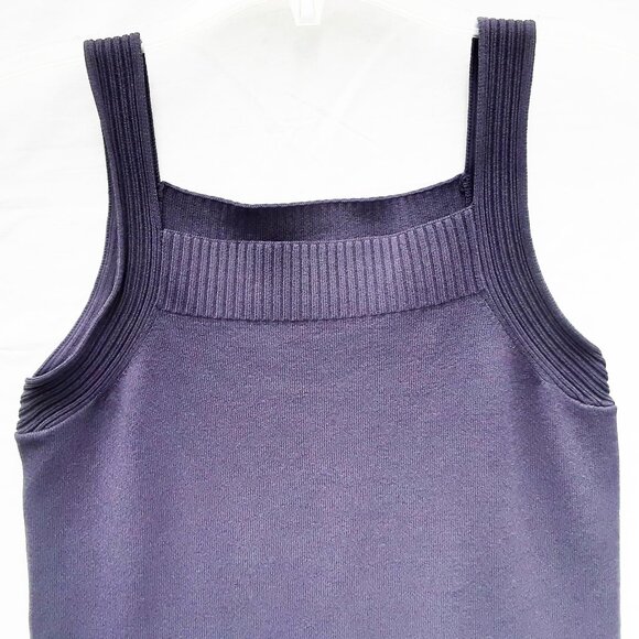 JONES NEW YORK Navy Blue NWOT Knit Tank | Size S - Picture 2 of 6